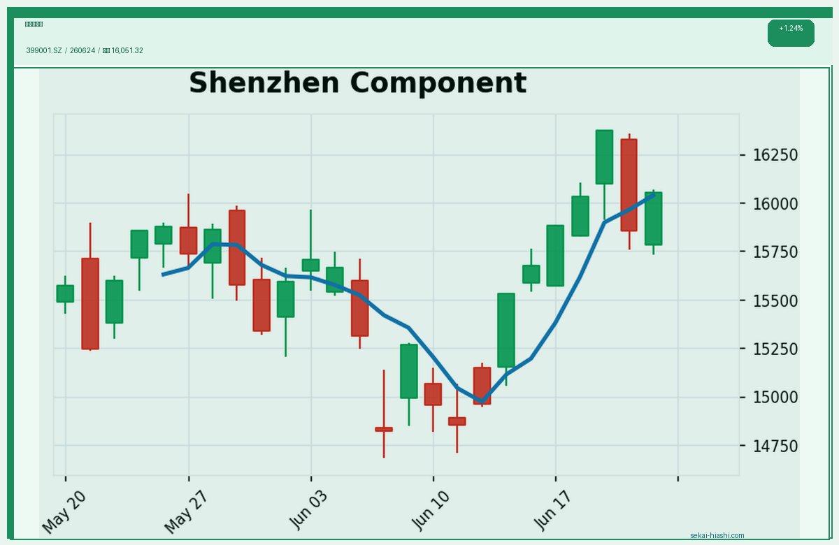 深セン成分 candlestick chart